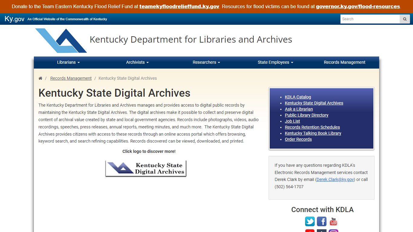 - Kentucky State Digital Archives Kentucky Department for ...