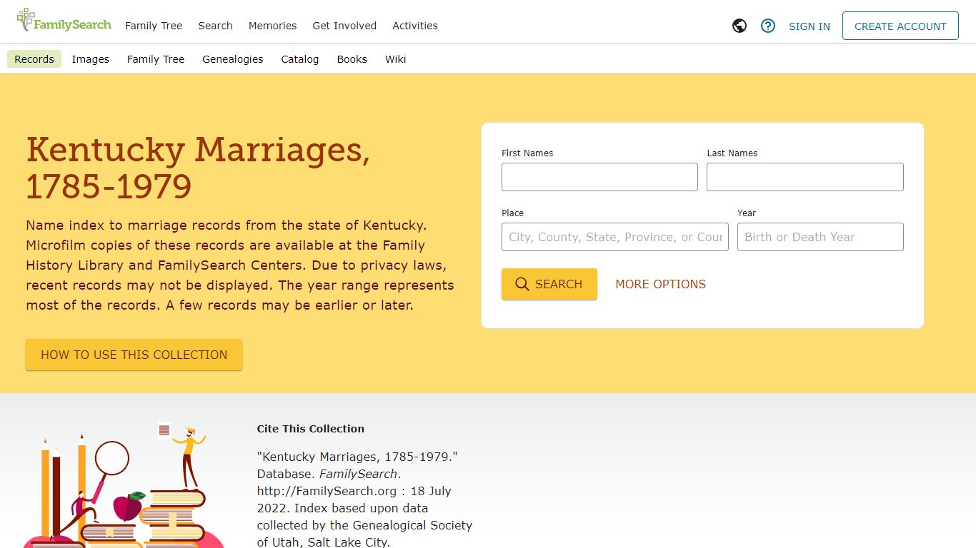Kentucky Marriages, 1785-1979 - FamilySearch